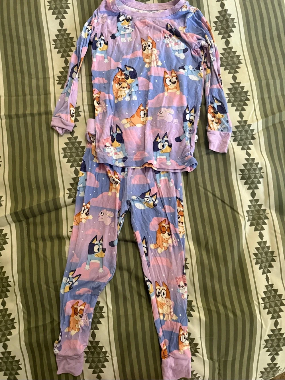 Little Sleepies Bluey Sleepytime Long Sleeve Pajama Set